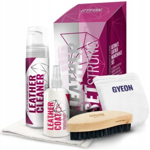 Gyeon Q2M Leather Set STRONG – zestaw do pielęgnacji mocno zabrudzonej skóry