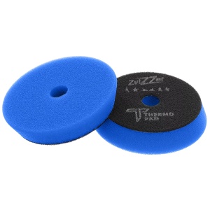 ZviZZer THERMO PAD Blue Medium Cut – średnio ścierny pad polerski, niebieski, 90mm