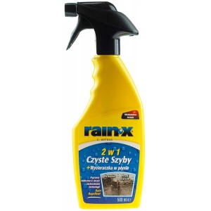 rain-x 2w1 czyści i zabezpiecza szyby niewidzialna wycieraczka 500ml