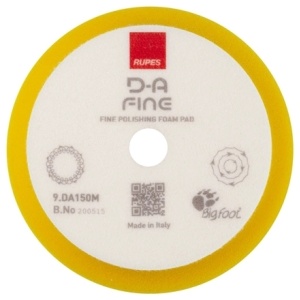 Rupes DA Fine – miękki pad polerski do maszyn Dual Action, żółty – 130/150mm