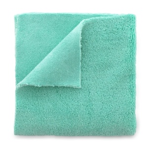 ChemicalWorkz Dual Pile Light Green Towel – mikrofibra bez obszycia, dwa rodzaje włosia, 350gsm, 40x40cm