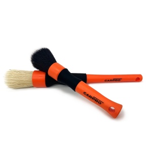 CarPro Detailing Brushes - zestaw delikatnych pędzelków detailingowych, 2 sztuki