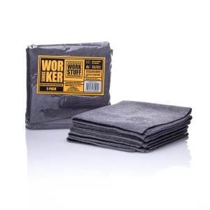 Work Stuff Worker 5-pack – delikatna mikrofibra bez obszycia, 40x40cm, 320gsm