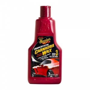 Meguiar's Deep Crystal Zestaw 3 kroków Carnauba Wax + Crystal Polish Paint Cleaner 3x473ml