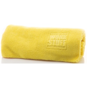Work Stuff Gentleman Basic Yellow – delikatna mikrofibra bez obszycia, 40x40cm, 350gsm