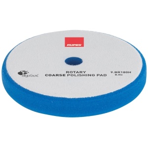 Rupes Rotary Coarse – twardy pad polerski, niebieski – 150/155mm