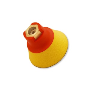 Flexipads talerz tarcza mocująca na rzep M14 soft żółta pianka 75mm (10390)