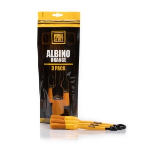 Work Stuff Detailing Albino Orange 3-pak – zestaw niezwykle delikatnych pędzelków detailingowych