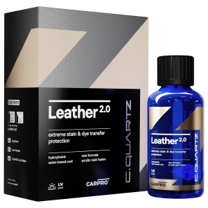 CarPro CQuartz Leather 2.0 – powłoka kwarcowa do skóry i winylu, zestaw 30ml
