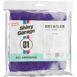 Shiny Garage All-Arounder – mikrofibra bez obszycia, 380gsm, 40x40cm