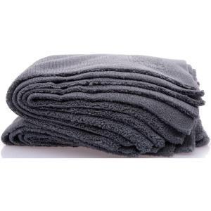 Work Stuff Gentleman Basic 5-Pack Dark Grey – delikatna mikrofibra bez obszycia, 40x40cm, 350gsm, 5 sztuk