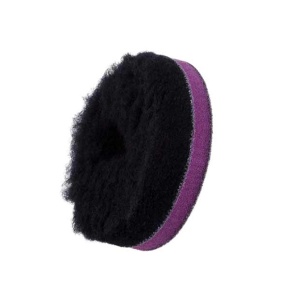 ZviZZer "Doodle" Wool-Pad Black – futro polerskie do maszyn DA, 80mm