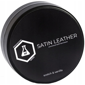 Manufaktura Wosku Satin Leather Scotch & Vanilla – odżywka do skóry z naturalnym woskiem, przyjemny zapach 100g