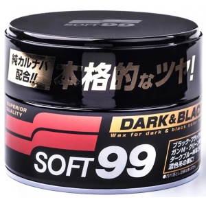SOFT99 Dark & Black naturalny wosk Carnauba do ciemnych lakierów 300g