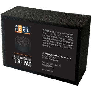 ADBL One Shot Tire Pad piankowy aplikator do dressingu do opon 7x5x2,5 cm