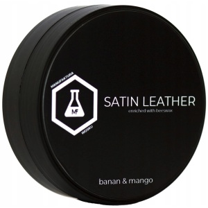 Manufaktura Wosku Satin Leather Banan & Mango – odżywka do skóry z naturalnym woskiem, przyjemny zapach 100g