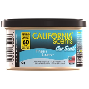 California Scents puszka zapachowa do auta Fresh Linen zapach świeżego prania