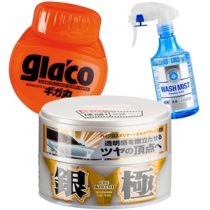 zestaw soft99 extreme gloss "the kiwami" light + glaco roll on max + wash mist