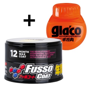 soft99 new fusso coat 12 months dark wax + roll on max
