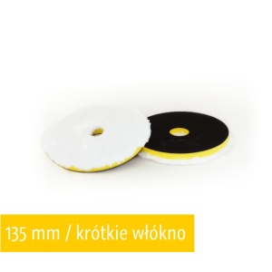 NAT Pad Mikrofibrowy Agresywny - krótkie włosie, twarda pianka 135mm