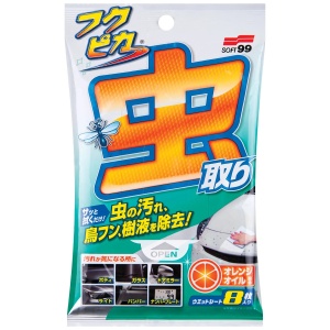 Soft99 Fukupika Bugs & Bird Droppings Removal Wipes – chusteczki do usuwania owadów i ptasich odchodów