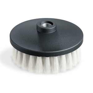 ADBL Leather Twister – szczotka na wkrętarkę do czyszczenia skóry, delikatne włosie 100mm