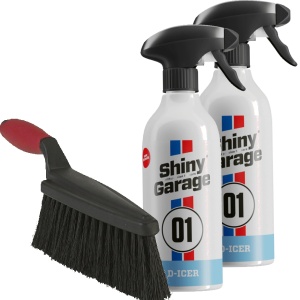 Zestaw zimowy 2x Shiny Garage D-Icer + Vikan do śniegu