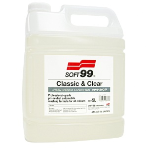 Soft99 Classic & Clear Shampoo – szampon samochodowy, obfita i gęsta piana 5L