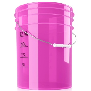 ChemicalWorkz Performance Bucket Clear Purple 5 Gallon - wiadro detailingowe, fioletowe