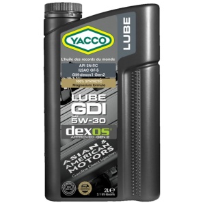 Yacco Lube GDI 5W30 - syntetyczny olej silnikowy 2L