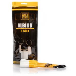 Work Stuff Detailing Albino 3-pak – zestaw niezwykle delikatnych pędzelków detailingowych