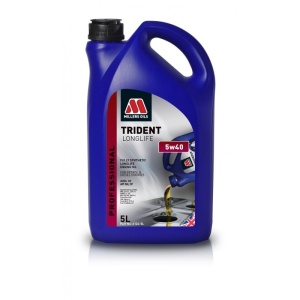 millers oil trident longlife 5w40 – olej silnikowy w pełni syntetyczny, mid saps 5l