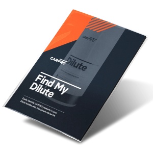 CarPro 12 stickers SET for Dilute - naklejki do oznaczenia rozcieńczonych produktów 500ml/1L