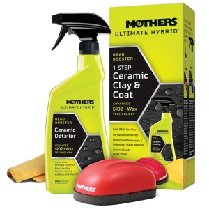 Mothers Ultimate Hybrid 1-Step Ceramic Clay & Coat – zestaw do glinkowania i zabezpieczenia lakieru