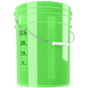 ChemicalWorkz Performance Bucket Clear Green 5 Gallon - wiadro detailingowe, zielone