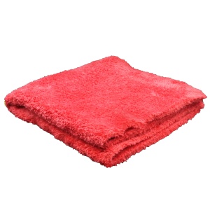 monster shine fat edgeless red – puszysta mikrofibra bez obszycia, 40x40cm, 530gsm