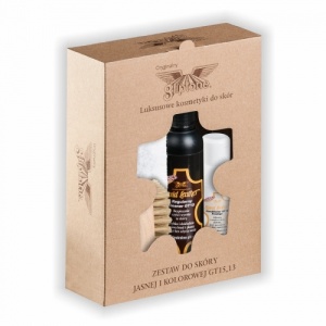 Gliptone - Kompletny zestaw w pudełeczku do czyszczenia i pielęgnacji jasnej i kolorowej tapicerki skórzanej GT15 (150ml) & GT13 (100ml)