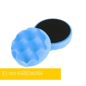 NAT Niebieski Karbowany Twardy Pad Polerski 80mm