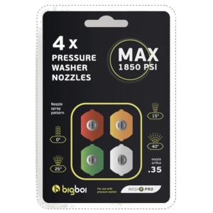 BigBoi WashR Flo Nozzle Set - Zestaw dysz do myjki ciśnieniowej