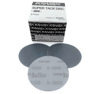 kovax buflex dry - krążek scierny na rzep 75mm (black) k3000
