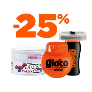 soft99 protection time set lite fusso + compound roll on + glaco max