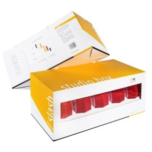 NAT Studio BOX SLASH RED DA - zestaw średnio miękkich polerskich, 133/148mm, 10 sztuk