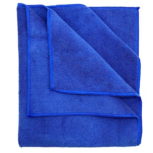 Ręcznik z mikrofibry overlock 60x50cm 400gsm niebieski
