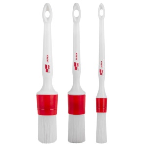 Soft99 Exterior Brush Red - Zestaw Pędzelków detailingowych 16mm, 24mm, 30mm