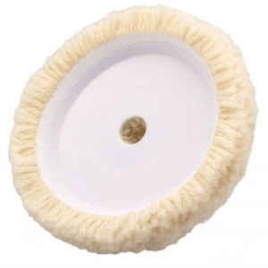 flexipads 150mm cupped twisted 100% merino wool cutting pad 40425 - futro polerskie ze skręcanym włosiem