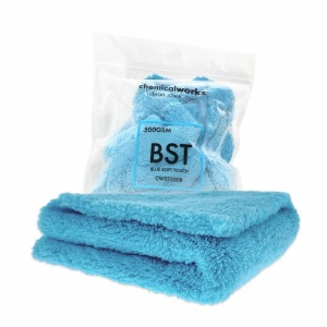 chemicalworkz blue edgeless soft touch premium – mikrofibra bez obszycia, 500gsm, 40x40cm