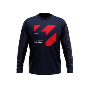 carpro long sleeve red – bluza z długim rękawem, czerwone wstawki, rozmiar xl