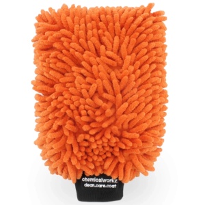 chemicalworkz orange chenille wash mitt - rękawica do mycia auta