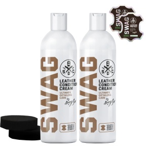 swag leather conditioner cream set - produkt do pielęgnacji tapicerki skórzanej 2x500ml