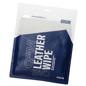 GYEON Q2M LeatherWipe EVO - mikrofibra do czyszczenia tapicerki skórzanej, 40x40cm, 2 sztuki